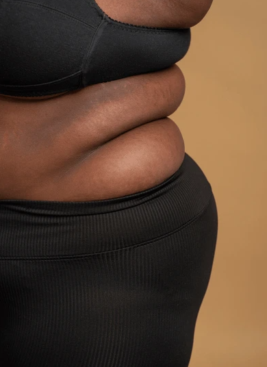 Healthy fascia compared with fascia that has stiffened and adhered.